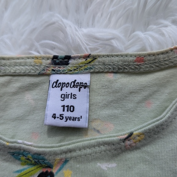 Tropical Vibes Girls’ Summer Dress – Palm & Pineapple Print 4T 7/8 - Picture 5 of 5